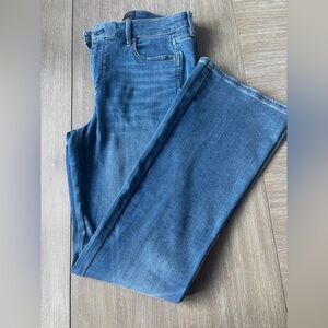 White House Black Market Blue Flare Jeans